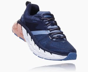Hoka One One Women's Gaviota 2 Running Shoes Indigo/Pink - AU XDQL